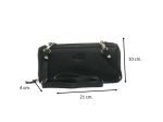 LeonDesign damesportemonnee met afneembare schouderband zwart leer-16-W405-04 zwart-9
