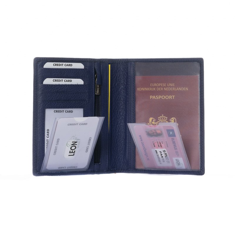 paspoort hoesje klein leer